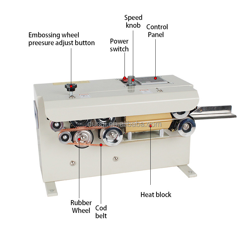 Energy Saving Continuous Bag Sealing Machine High Efficiency For Beverage