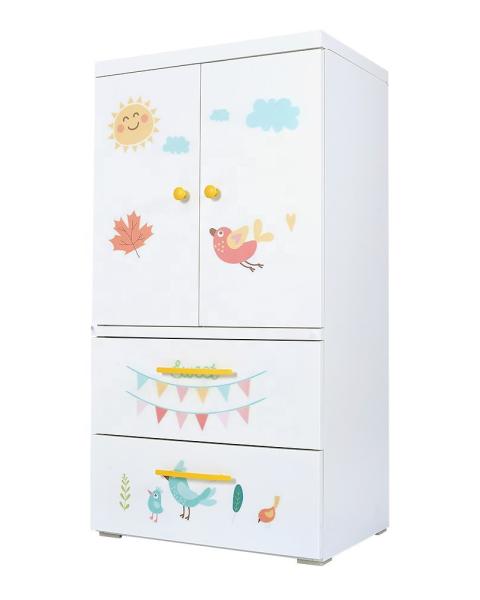 Metal Steel Home Furniture Smart Picture Design Children Wardrobe Cabinet For