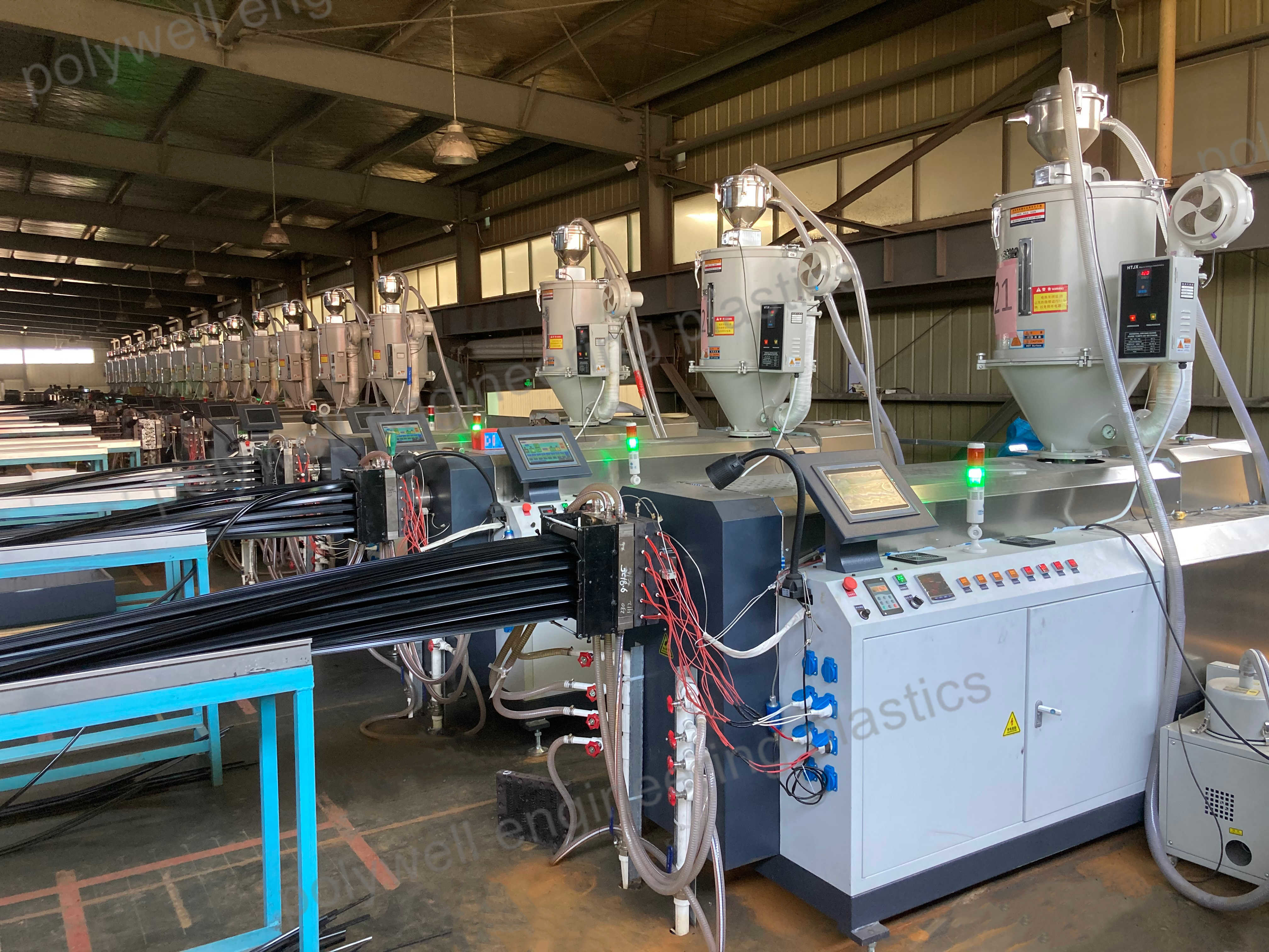 PA66 Plastic Extrusion Machinery Polyamide Thermal Break Strip Production Line
