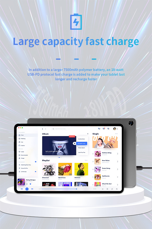 11 Inch 3C Electronics TDDl Fully Fits The 2K Screen Tablet Computer