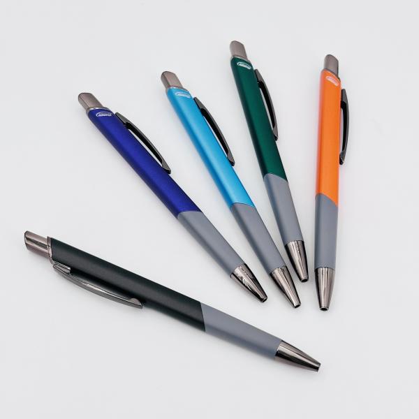 Press Aluminum Gel Pen 0.5mm Multi-color Square Barrel Metal Neutral Pen
