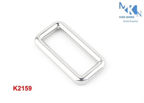 40mm Inner Size Metal Square Buckle Nickle Color Polished Rolling Plating For