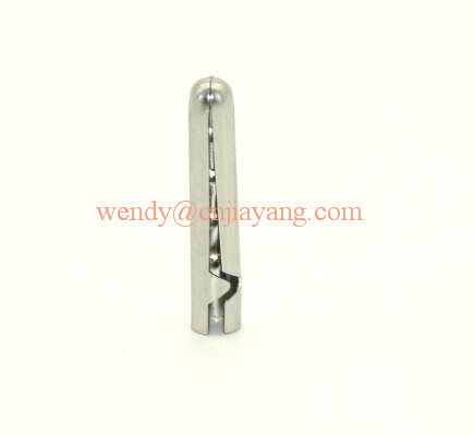 jiayang silver plating 25mm 4 dots metal aglet end caps tips