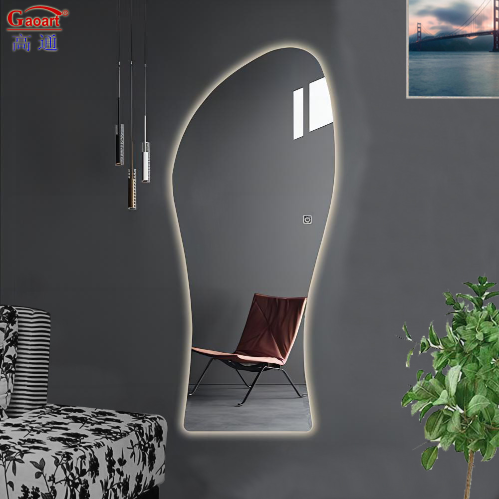 Glass Mirror Bathroom LED Light Smart Defogger Antifog Illuminated Portable Espejo Small