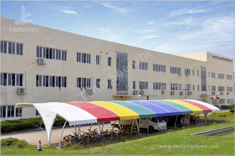 Outdoor Fabric Tent Structures Car Shed Parking Canopy Sunshade Construction
