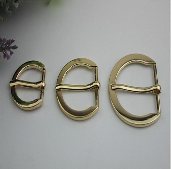 Factory direct 20 mm / 25 mm / 32 mm gold zinc alloy bag strap buckle leather