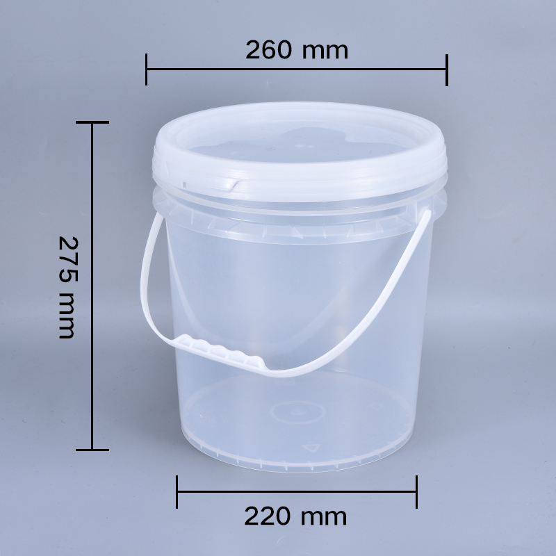 Round Plastic Bucket 500ml for Candy Popcorn Cookie Storage