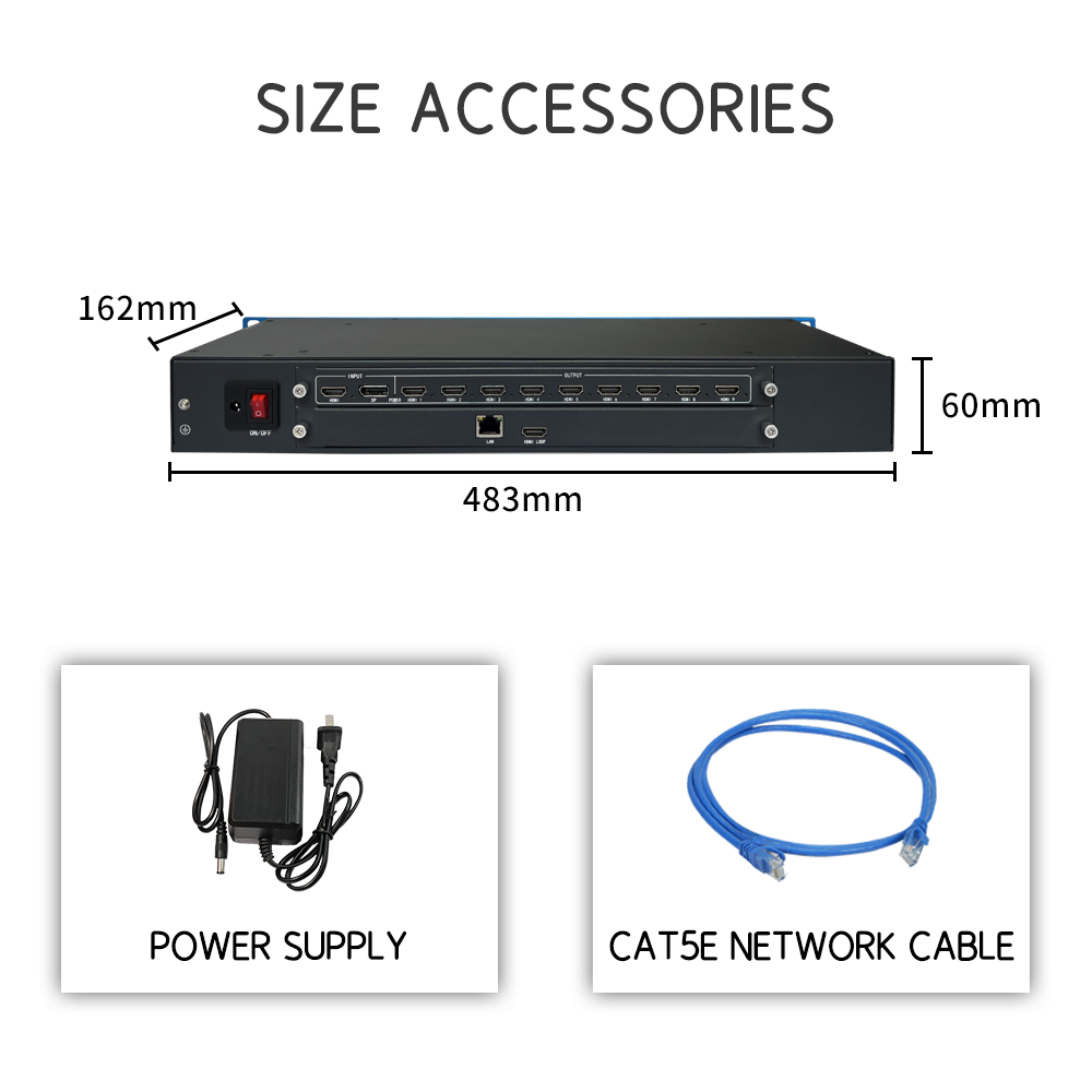 4K60 Gigabit Ethernet Decoding and Splicing Processor IP Stream Input Control