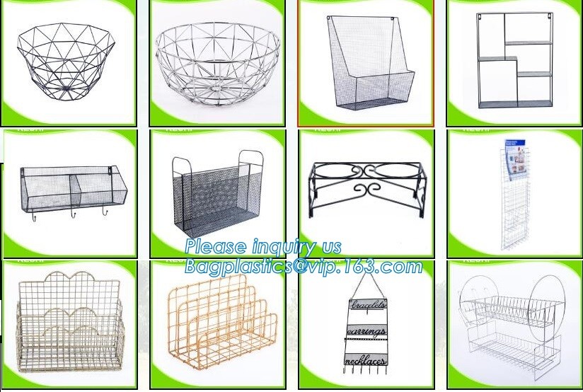 Wooden top metal wire coffee table design, customized design size wire coffee side tables, Black iron base and transpare