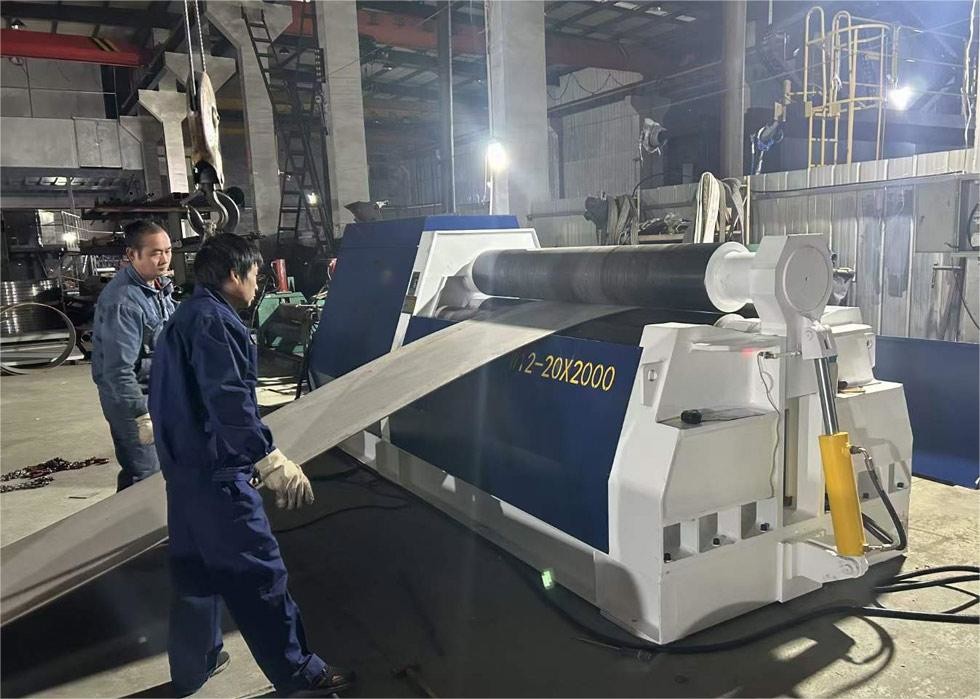 Metal Plate CNC 4 Roller Bending Machine Hydraulic W12-20×3000