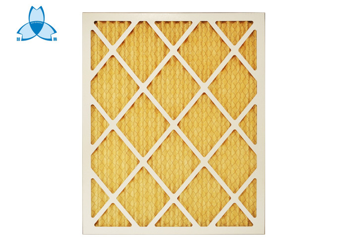Yellow Paper Pre Air Filter For Medium - Efficiency Filters Or Hepa Filters
