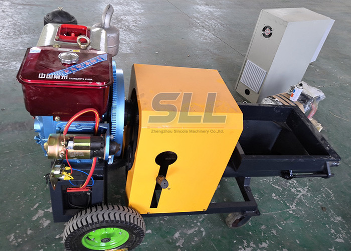 Diesel Mortar Spraying Machine / Cement Plaster Spray Machine With Wide Application