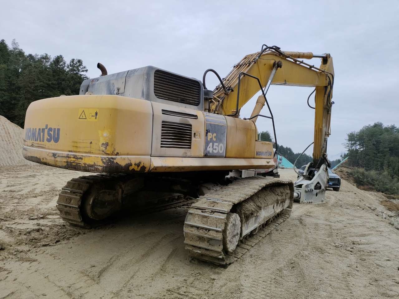 Japanese Original Komatsu 450-8 45 Tons Construction Machinery Used Excavator