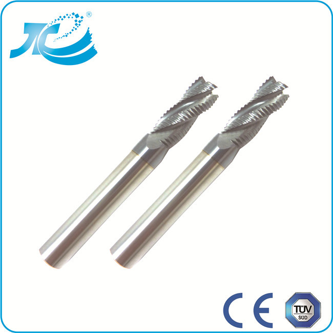 Ultra Micro Grain Carbide End Mills Roughing End Mills For Slotting / Milling
