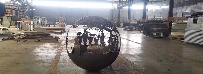 Distinctive Corten Steel Rusty Metal 2mm Thickness Heater Fire Pit