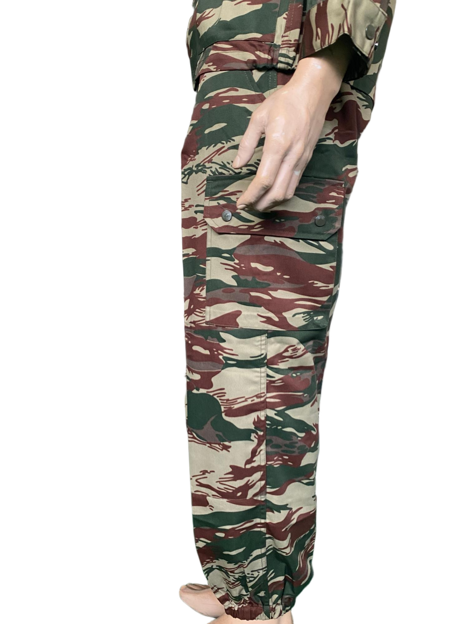 Tactical Tiger Stripe Camo Uniform Set for Outdoor Missions Anti Tearing Camouflage Ripstop WR Fabric Uniform Garments