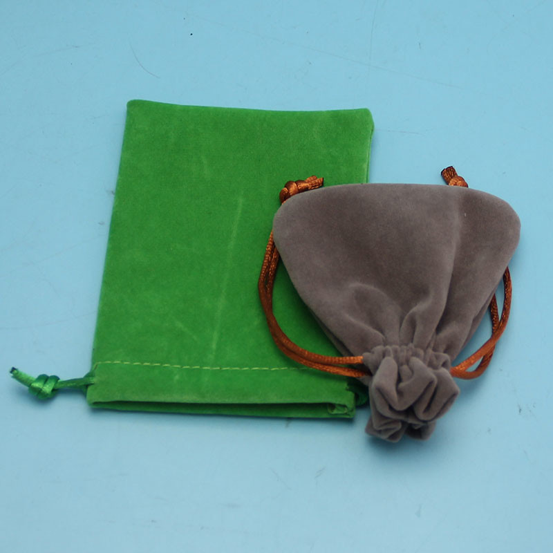 Multi Colors Velvet Drawstring Jewelry Bag Small Size Lightweight For Travel