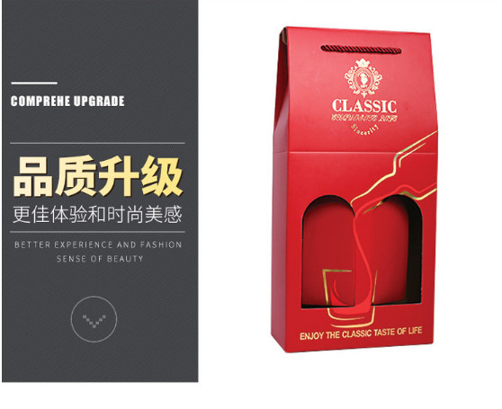 Manufacturers customized wine gift box single wine gift box custom window wine cartons custom