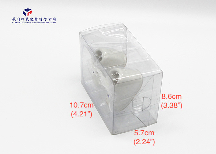 Rigid Clear PVC Packaging Boxes Plastic Clear Boxes With Clear Tray Inside 8.6cm Height