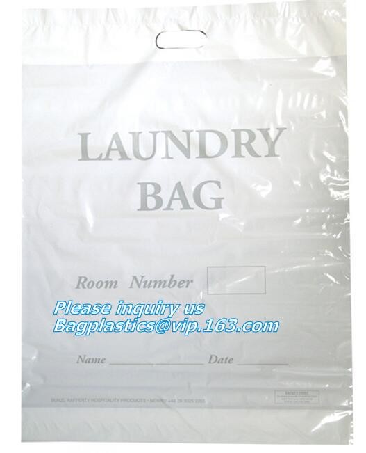 compost die cut bag PE plastic store handle shopping bag with customed printing, die cut handle plastic bag,plastic die