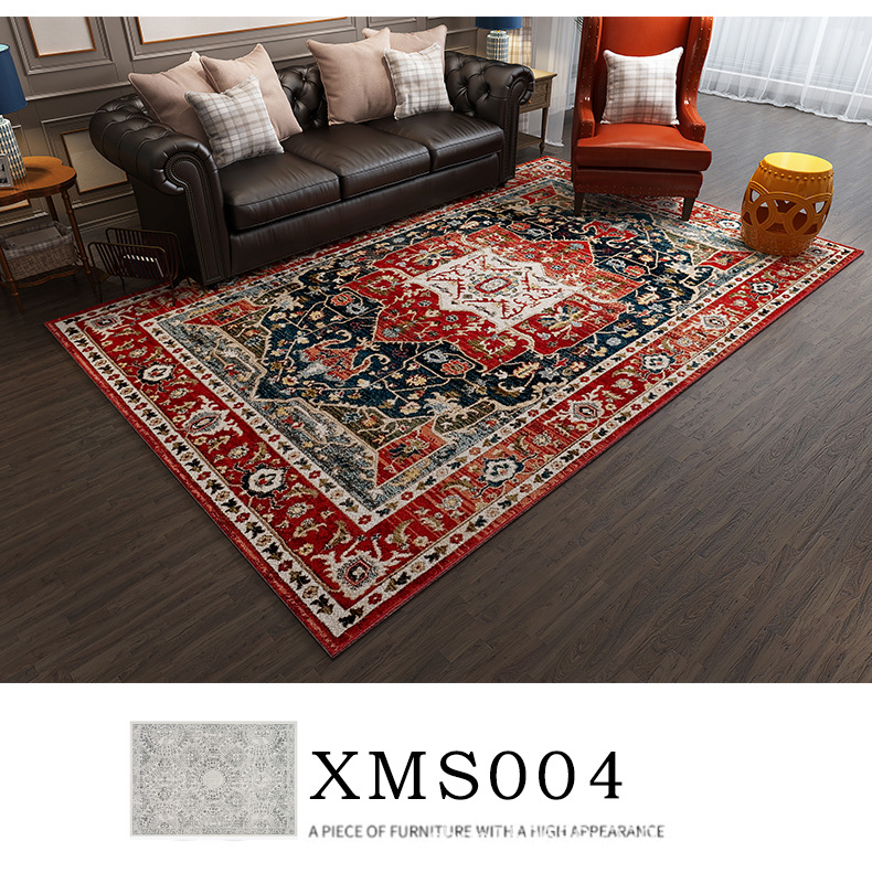 Custom Large Carpet Distressed Design BNon-Shedding Easy Care Mat Animal Print Style
