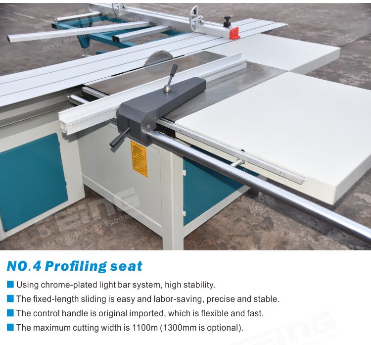 Max. Length of Workpiece 3000mm Woodworking Sliding Table Saw Machine 3000*1100*900mm