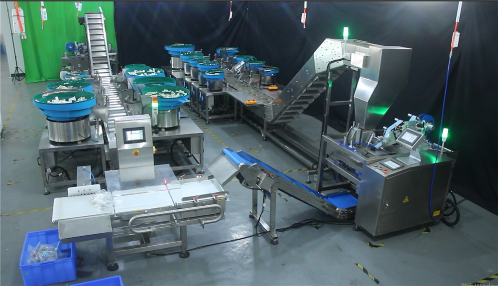 Multi-function Automatic Furniture Kits Hardware Fittings Mixed Packaging Machine With Vibrating Feeder