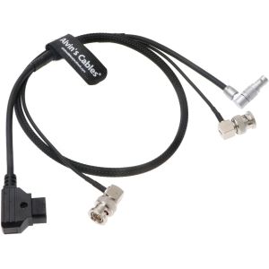  Combination Cable For Zacuto Gratical Eye Viewfinder Teradek Rotatable Right Angle 2Pin To Dtap Right Angle BNC To BNC Manufactures
