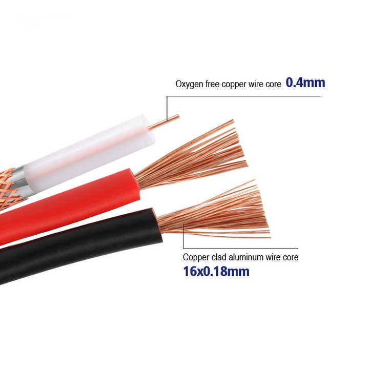 Bare Copper 750hm Coaxial Cable 100 Meters Rg174 Cable