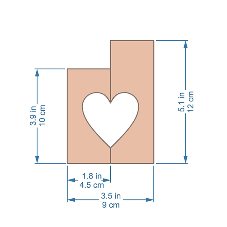 Wholesale Wooden heart shaped Decorative candles holder for Wedding gift Customize wooden candle holder