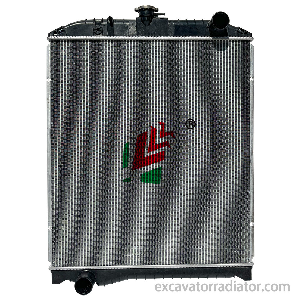 Hino R407 automotive truck radiator aluminum assembly water tank engine cooling system with overflow pipe