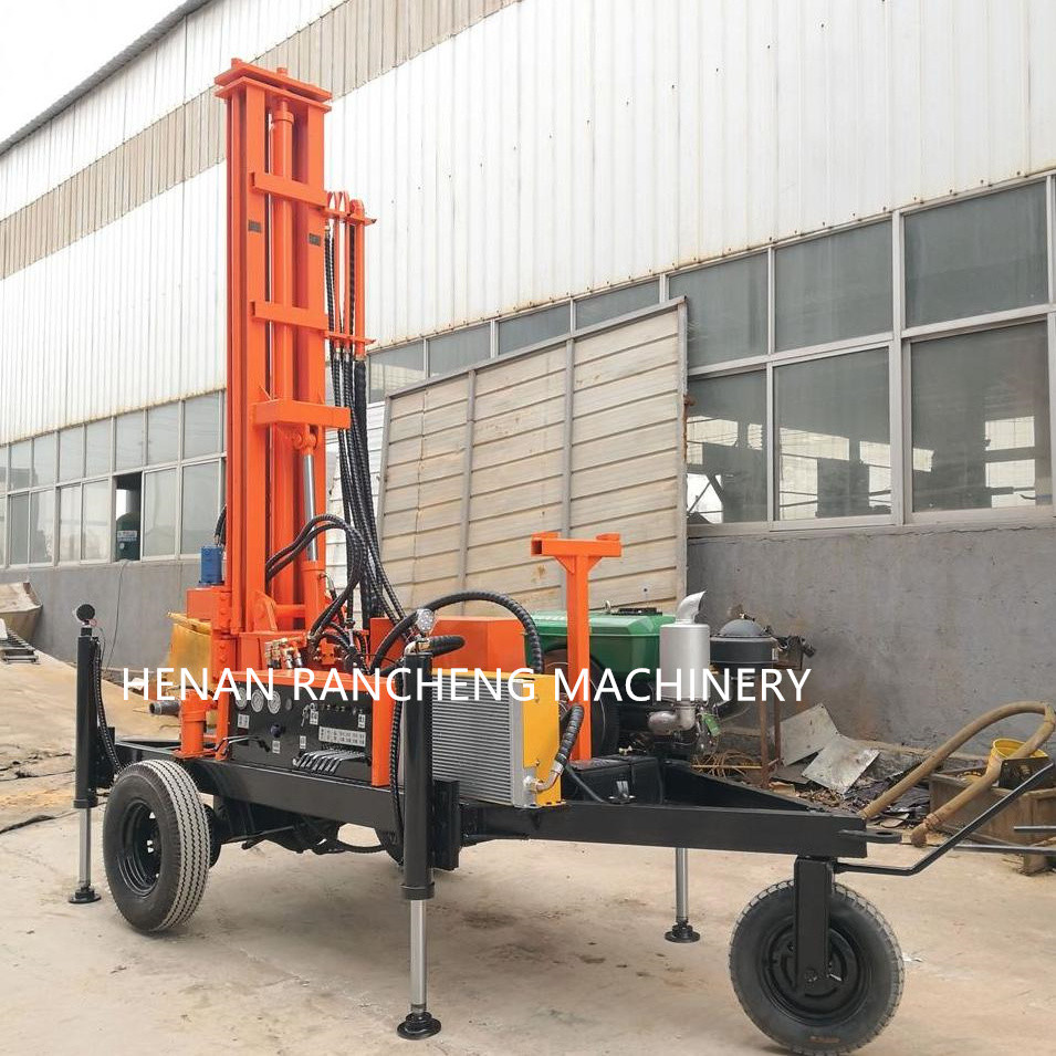150-Meter Mobile Water Well Borehole Drilling Rig Powered by a 32HP Diesel Engine