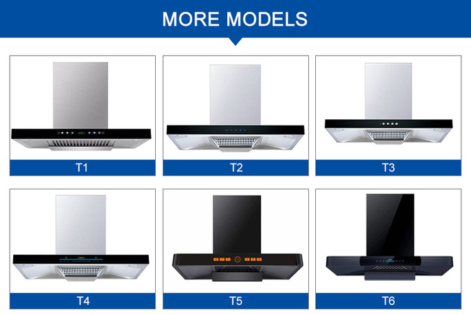 18/20m3/Min T Shape Chimney Hood 30 Inch Range Hood Customized