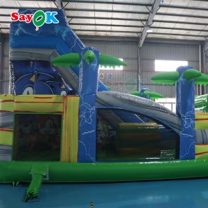 Childrens Inflatable Slide Commercial Water Inflatable Bouncer Slide With Pool
