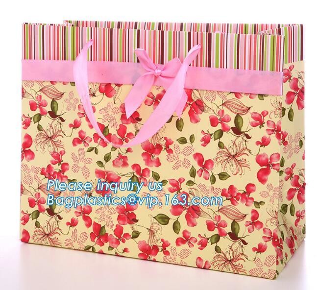 Cheap Customized Pink Printed Paper Shopping Bag For Clothing and Gift,Recycled Luxury Paper Bags & Retail Carrier Bags