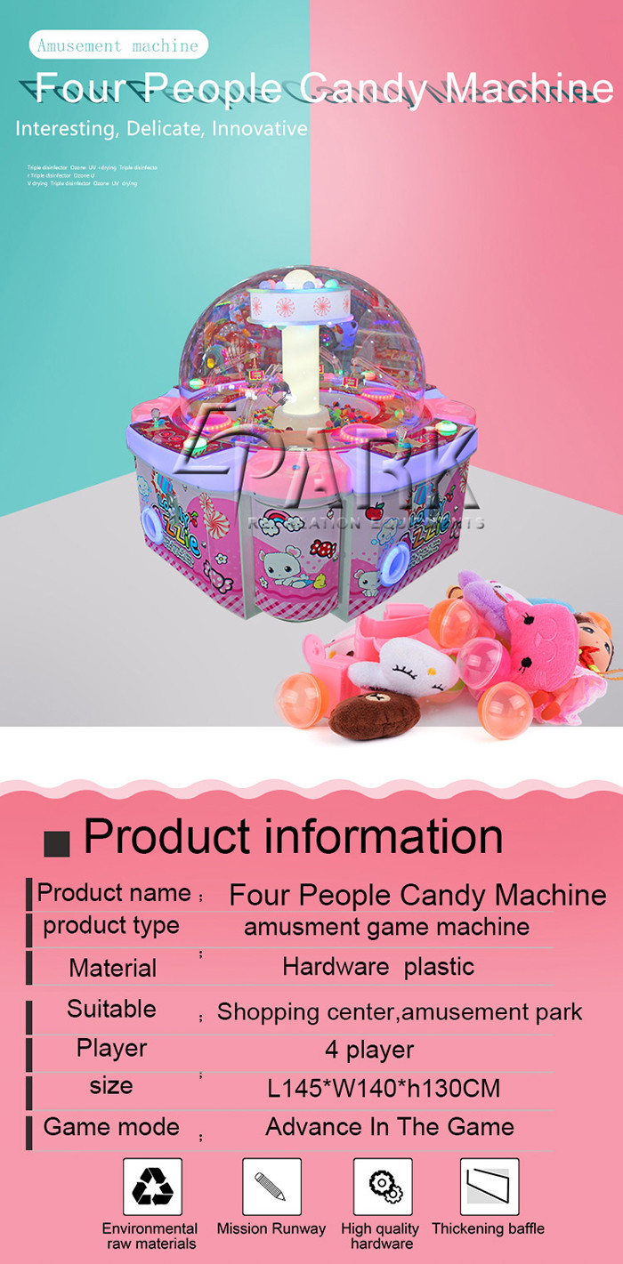 Children Claw Crane Candy Machine With Double Seats And Two Main Boards