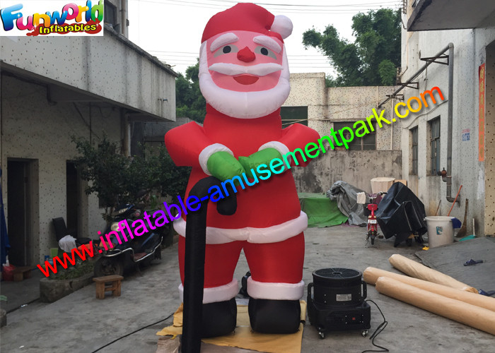 10 Feet Oxford Inflatable Santa Claus , Inflatable Father Christmas Balloons