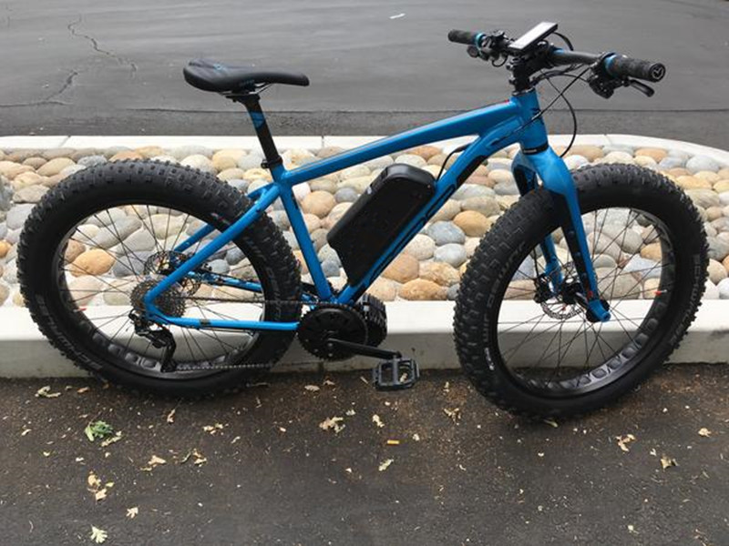 8fun 48v 750w Electric Bike Mid Motor 46Teeth Thumb Throttle