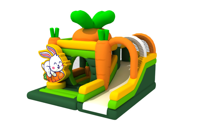 Rabbit Themed PVC 4.2x4x3.6m Inflatable Combos Indoor Bounce House