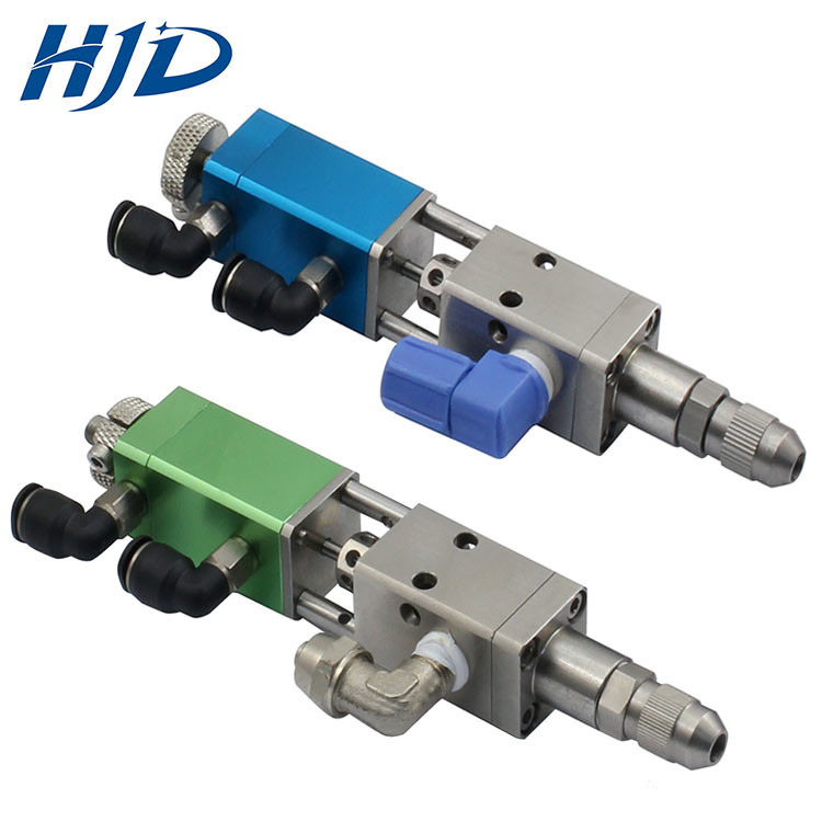 Blue Durable Fluid Dispensing Valves Glue Potting Machine Spare Parts