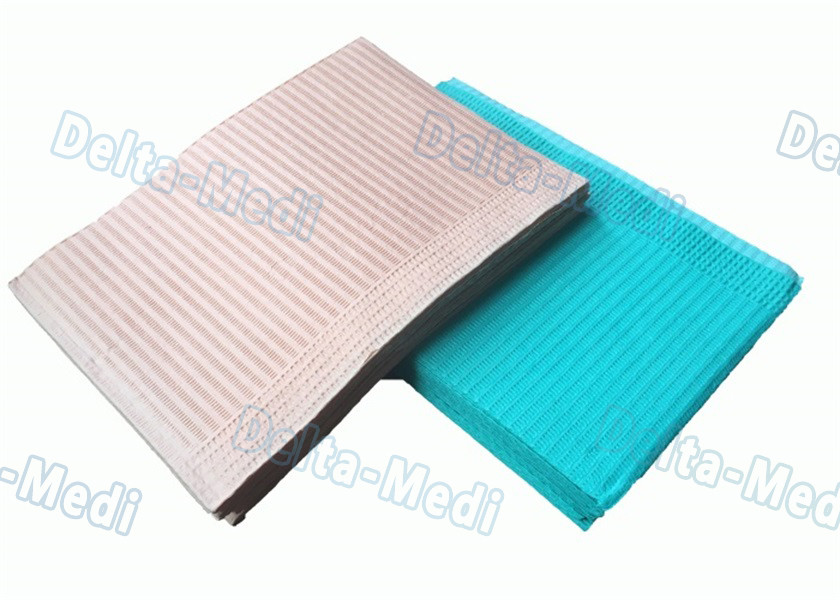 Class I Disposable Dental Bibs Waterproof Square Shape 33 * 45cm For Patient