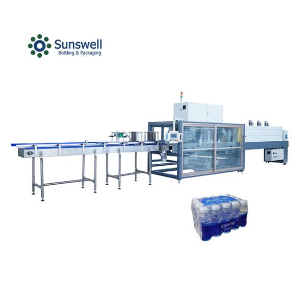 Fully Automatic Heat Shrink Tunnel Bottle Packing Wrapping Machine Soft Drink