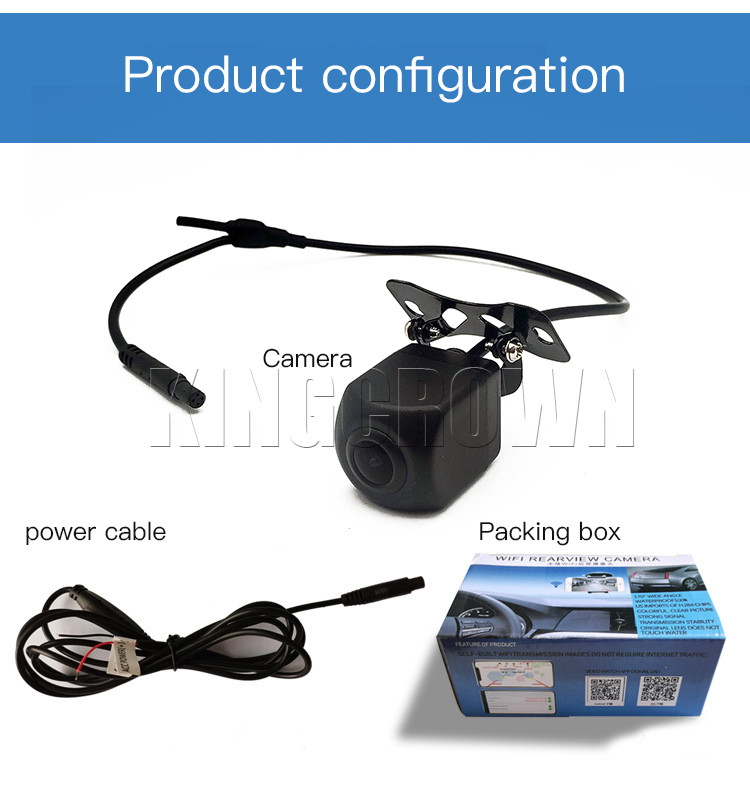 140deg View Angle Vehicle Data Recorders DC12V IP68 Wireless Rear View Camera