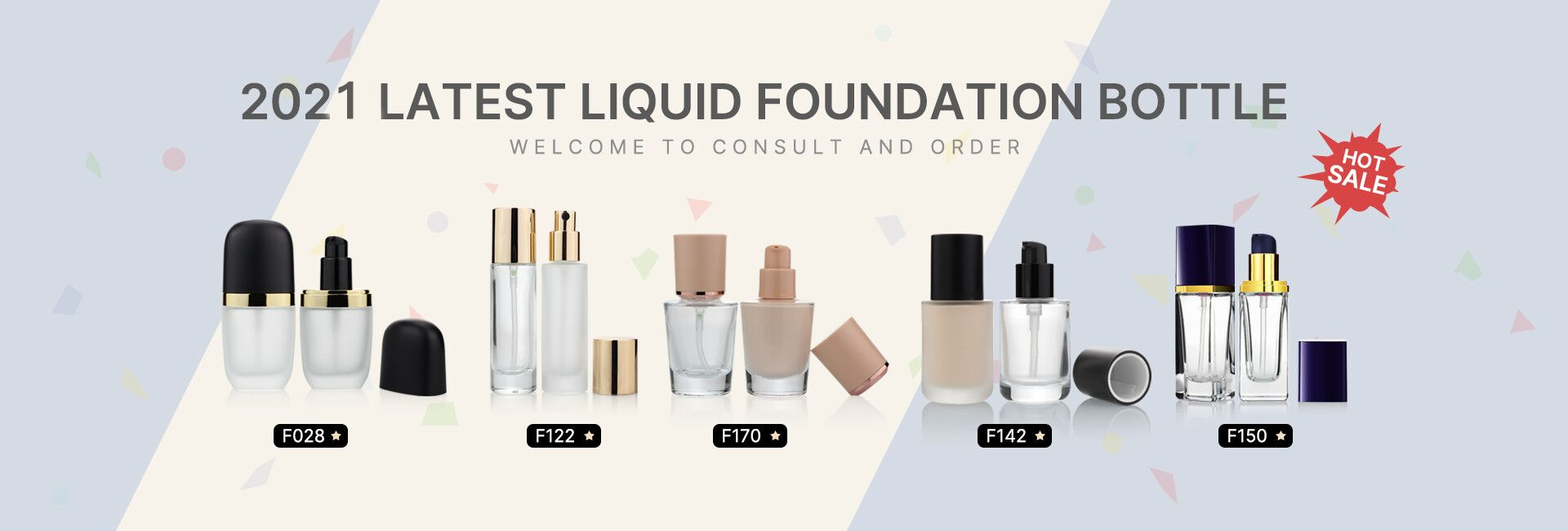 Luxury Small Square 30ml Foundation Bottle Screen Printing With Metal Screw Cap