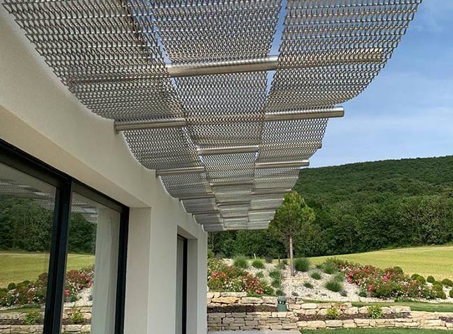 Architectural Spiral Mesh for Interior and Exterior Decoration
