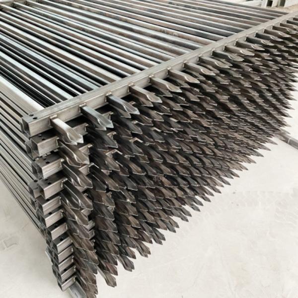 Zinc Steel Guardrail Fence 2M*1.5M anti-corrosion treatment fence Black simple