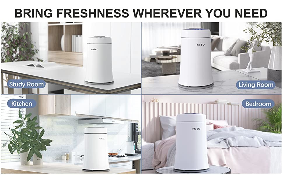 HEPA Home 24W Floor Standing Air Purifier smart lED display screen