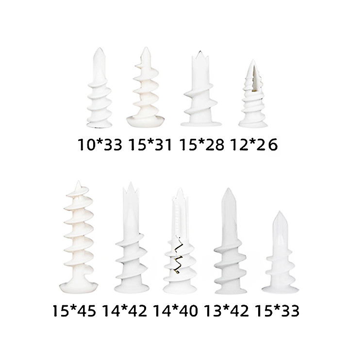 Efficiently Hang Decorations Plastic Wall Anchors Nylon 13*42
