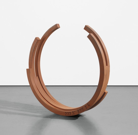 Dimensional Harmony 2.6m Semi-Circular Corten Sculpture For Gardens & Plazas