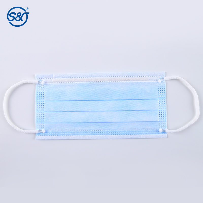 Disposable ASTM F2100 level 3 ply layers medical surgical earloop face mask